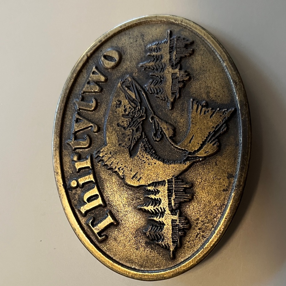 Thirtytwo Gold Belt Buckle